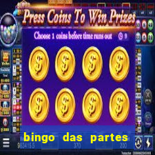 bingo das partes do corpo