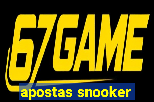 apostas snooker