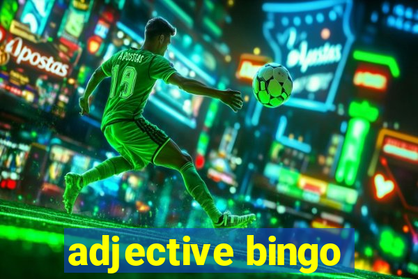 adjective bingo