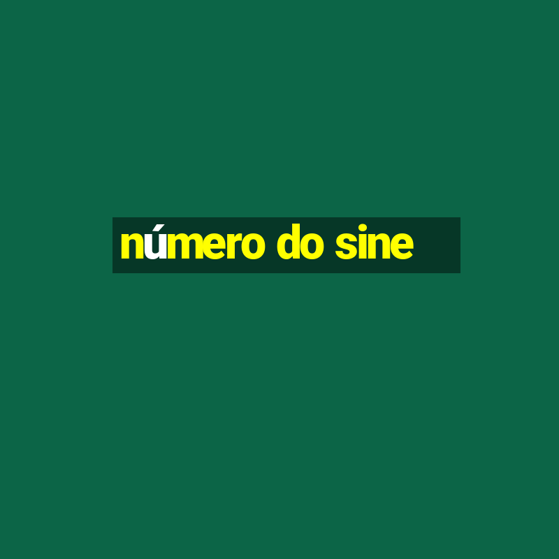 número do sine