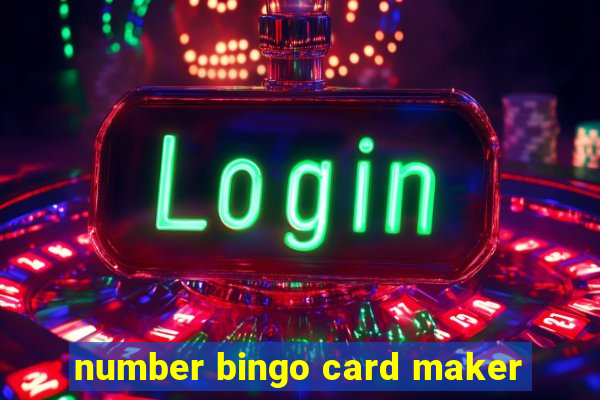 number bingo card maker