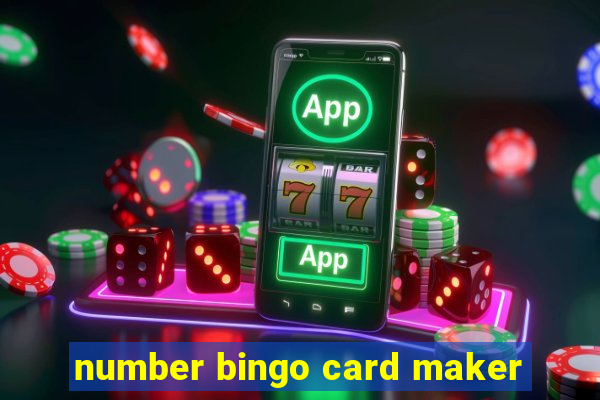 number bingo card maker