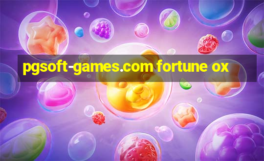 pgsoft-games.com fortune ox