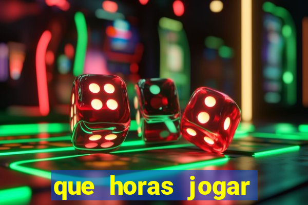 que horas jogar fortune tiger