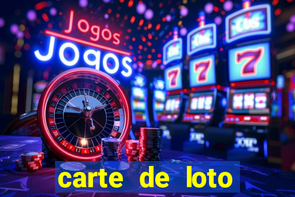 carte de loto bingo a imprimer gratuit