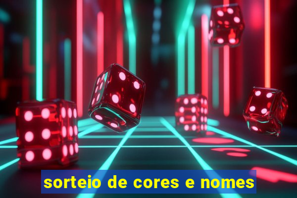 sorteio de cores e nomes