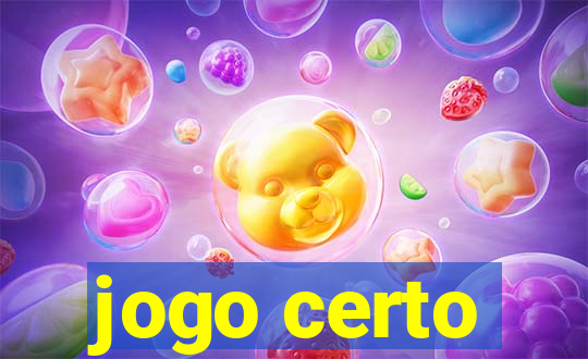 jogo certo