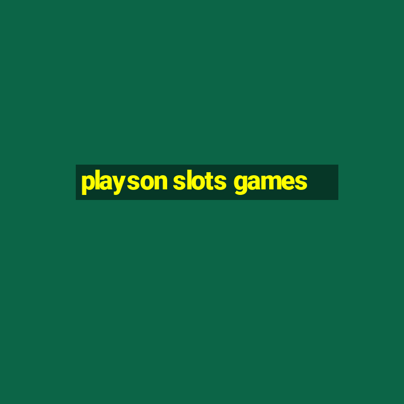 playson slots games