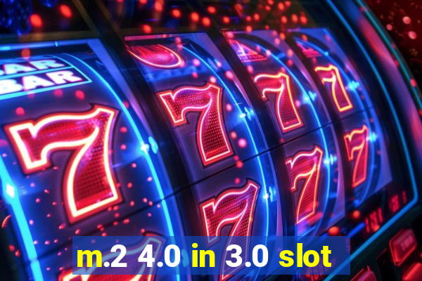 m.2 4.0 in 3.0 slot