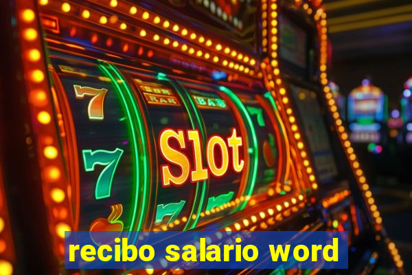 recibo salario word