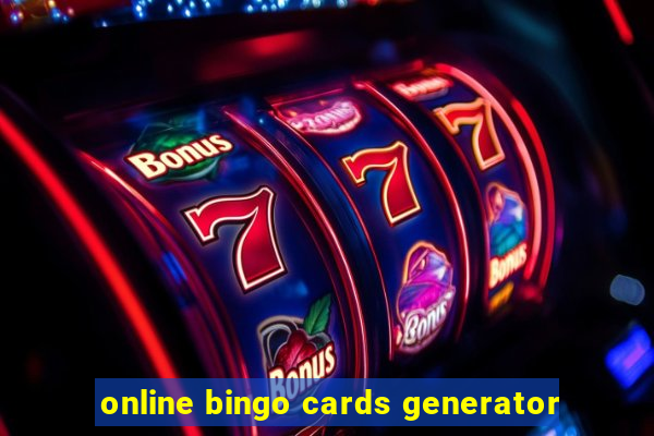 online bingo cards generator