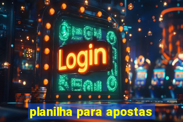 planilha para apostas