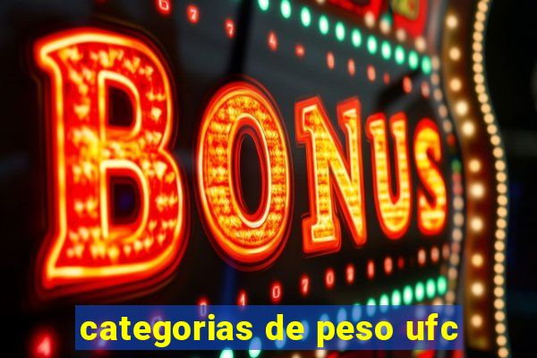 categorias de peso ufc