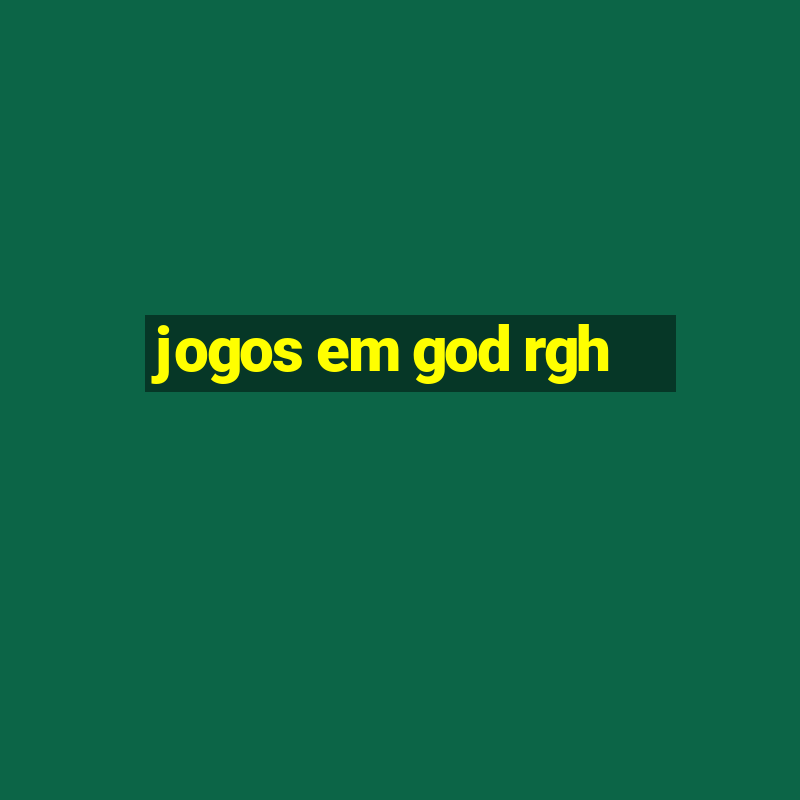 jogos em god rgh