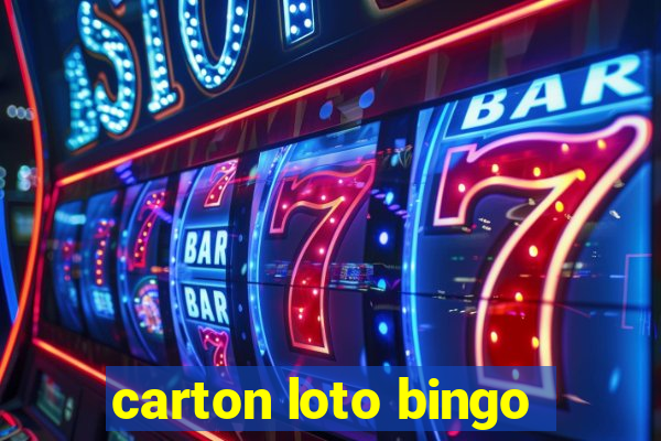 carton loto bingo