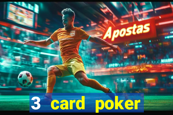 3 card poker casino odds