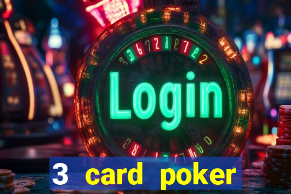 3 card poker casino odds