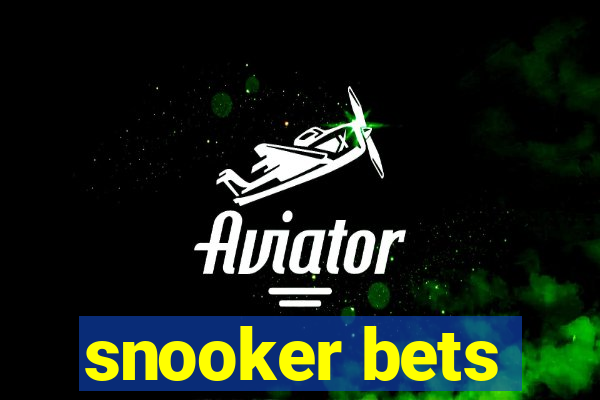 snooker bets