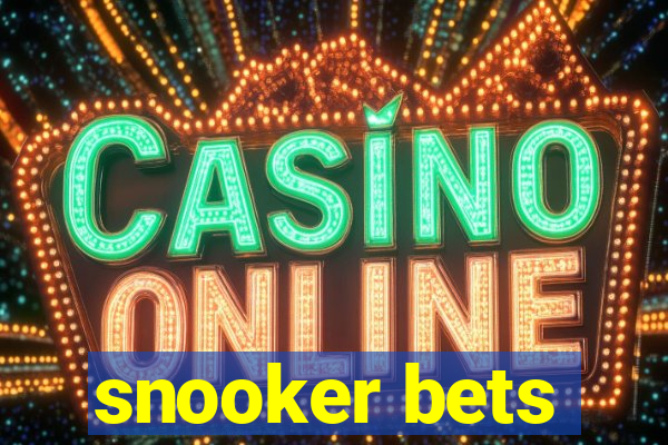 snooker bets