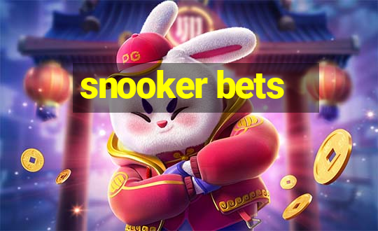 snooker bets