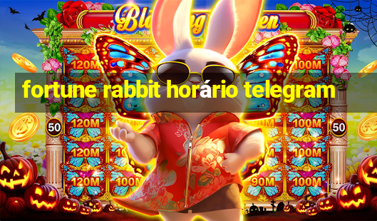 fortune rabbit horário telegram