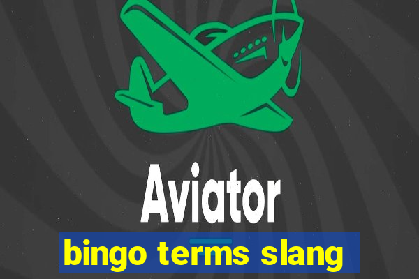 bingo terms slang