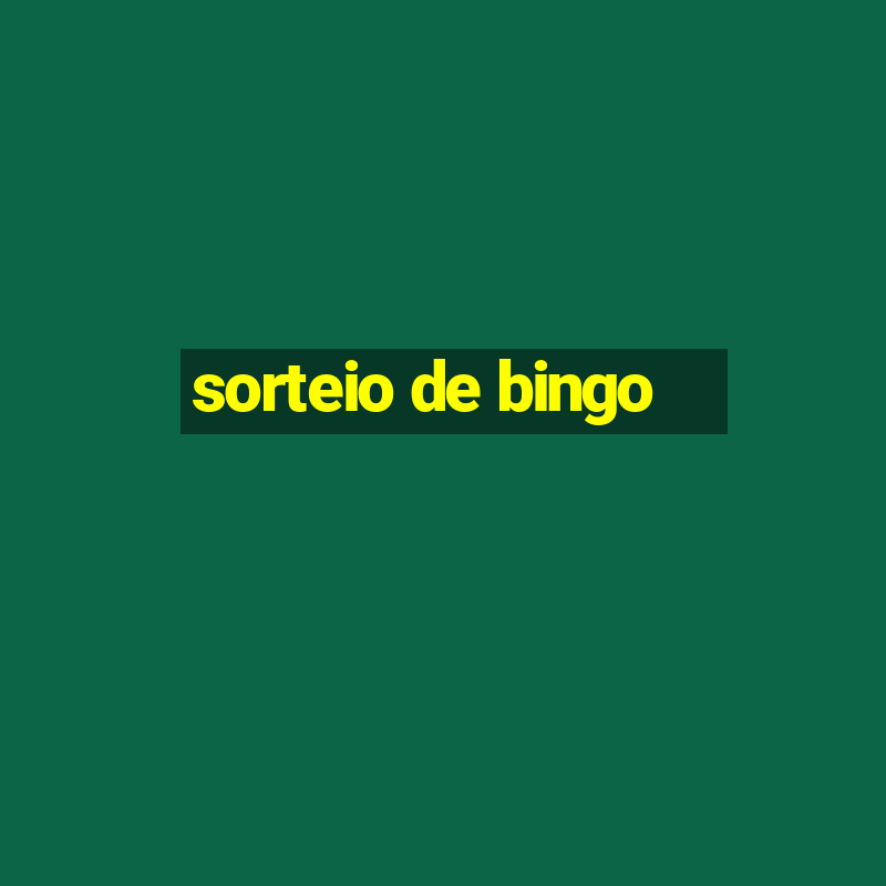 sorteio de bingo