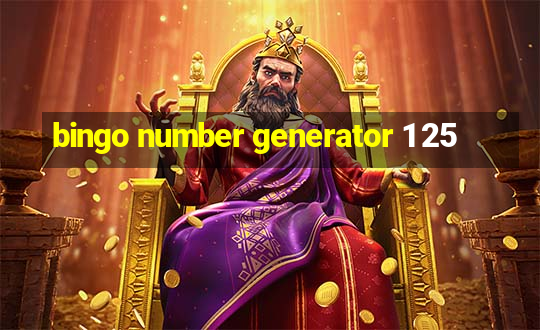 bingo number generator 1 25