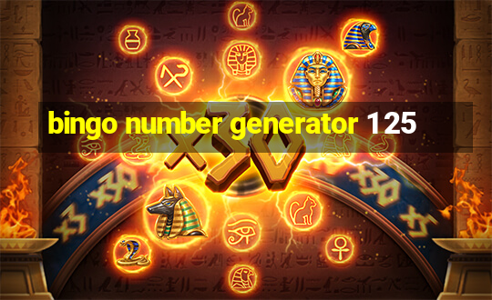 bingo number generator 1 25