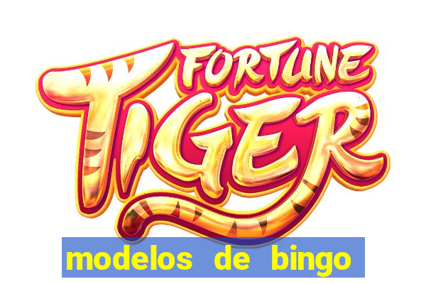 modelos de bingo para imprimir