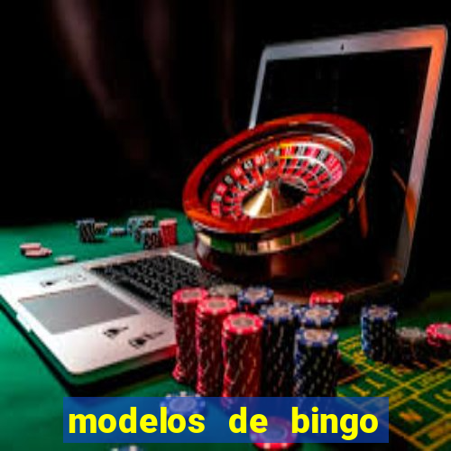 modelos de bingo para imprimir