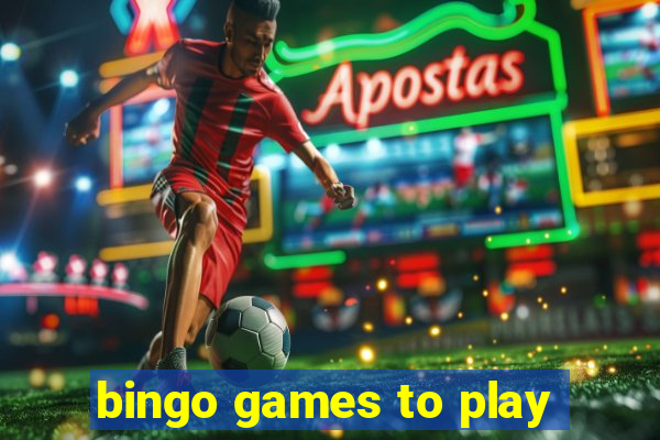 bingo games to play