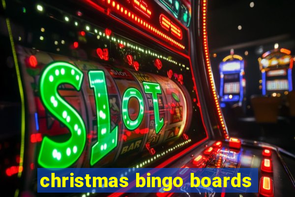 christmas bingo boards