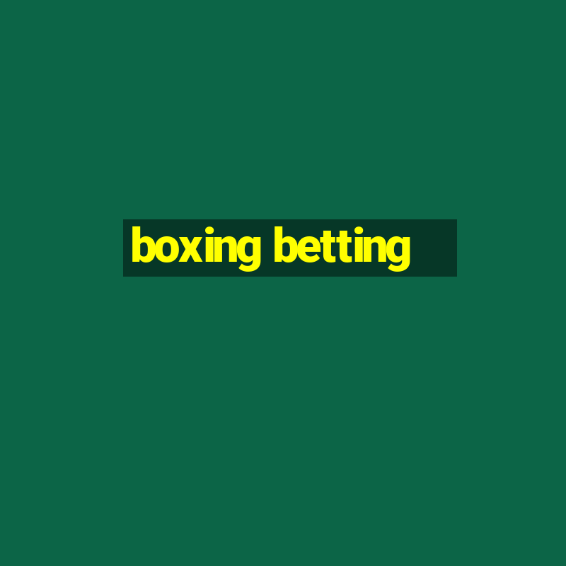 boxing betting