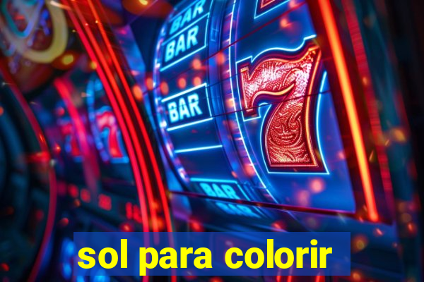 sol para colorir