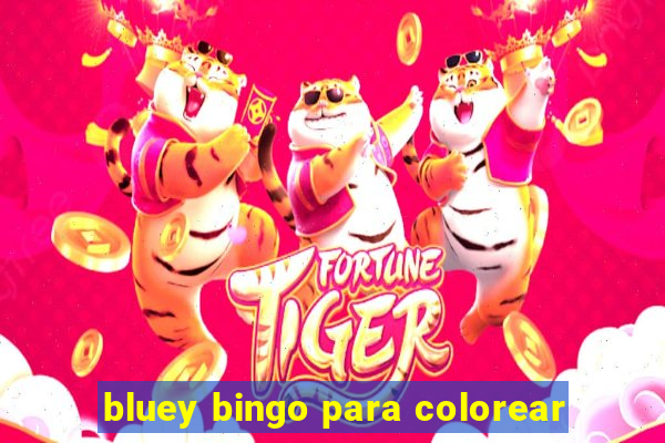 bluey bingo para colorear