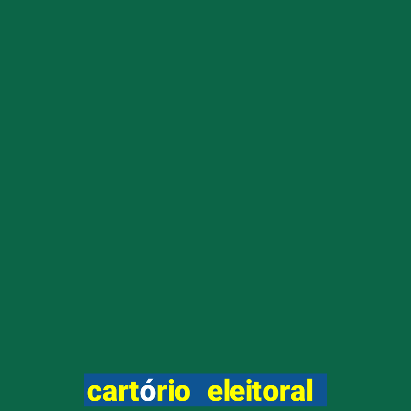 cartório eleitoral da vila maria