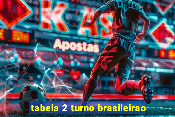 tabela 2 turno brasileirao