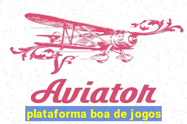 plataforma boa de jogos