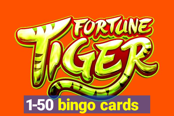 1-50 bingo cards