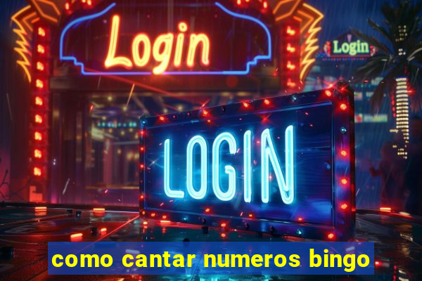 como cantar numeros bingo