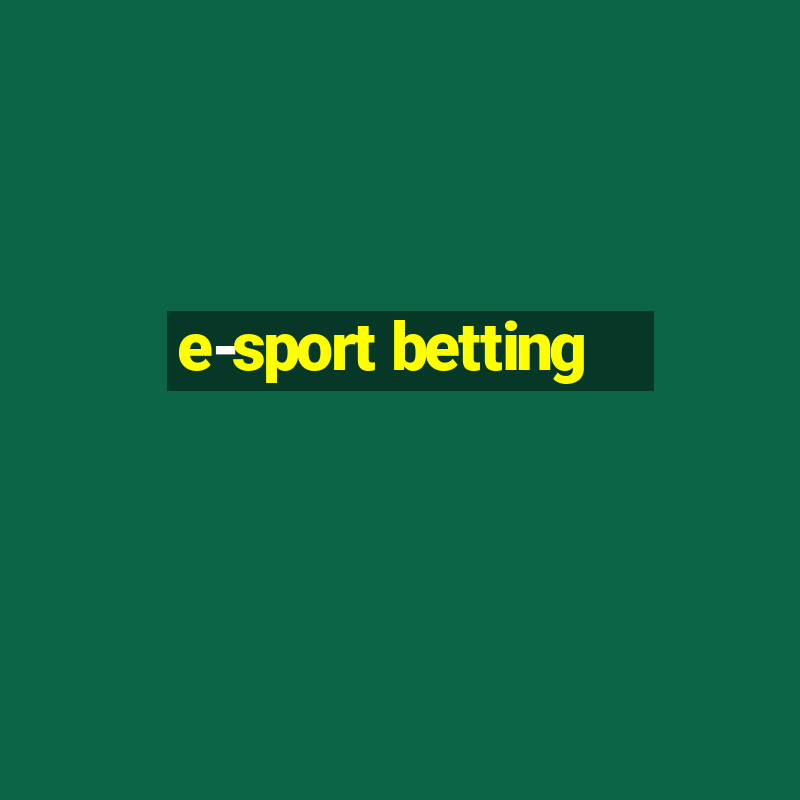 e-sport betting