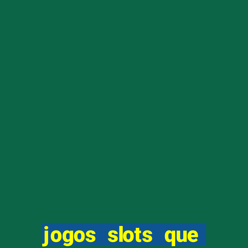 jogos slots que pagam via pix