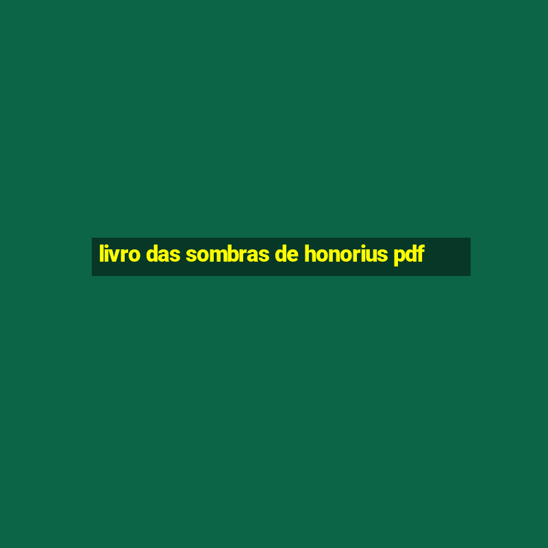 livro das sombras de honorius pdf