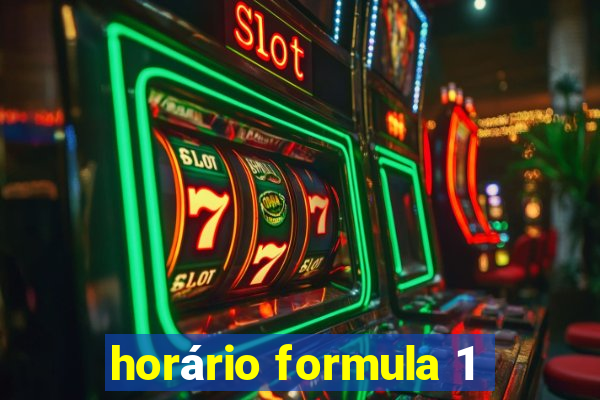 horário formula 1