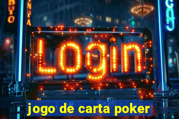 jogo de carta poker