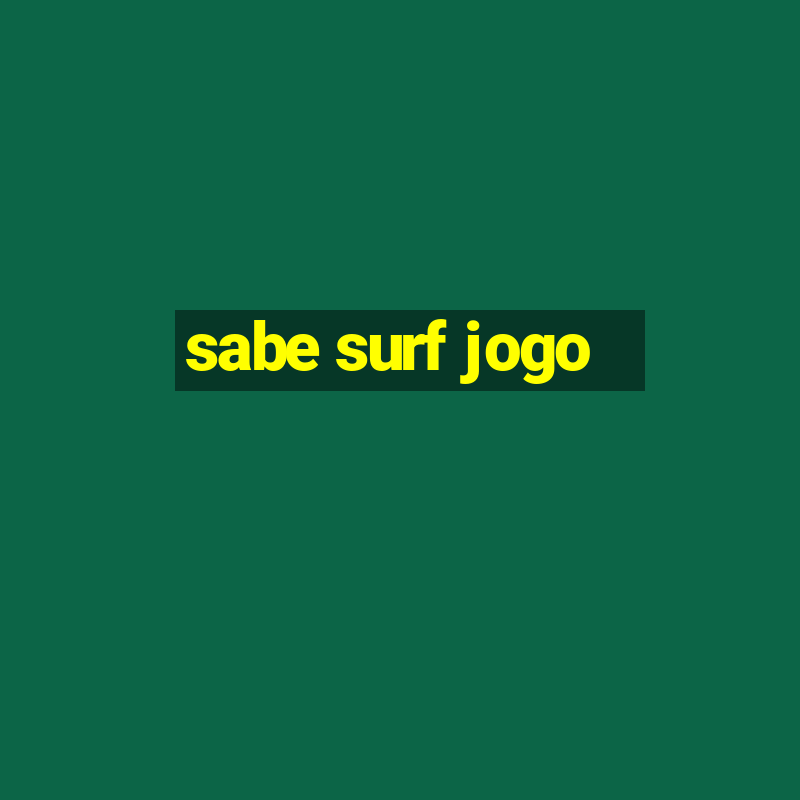 sabe surf jogo