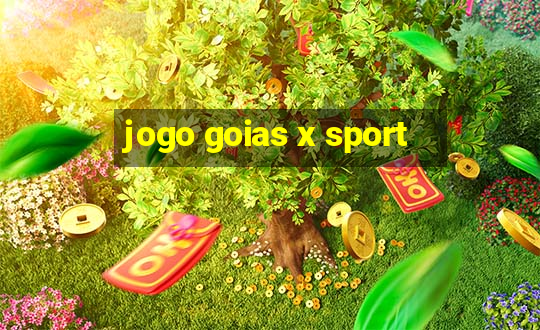 jogo goias x sport