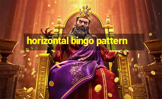 horizontal bingo pattern