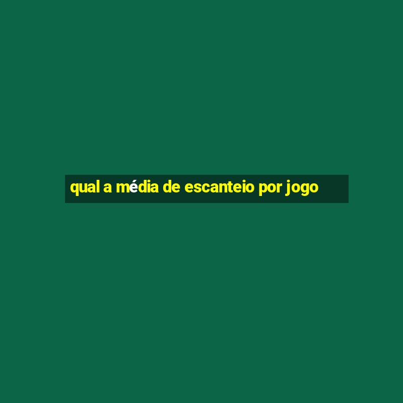 qual a média de escanteio por jogo